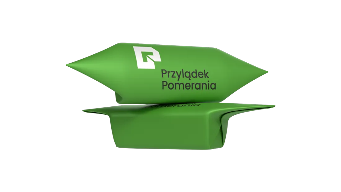 Krówki z logo firmy dla terminalu Przylądek Pomerania — krówki reklamowe